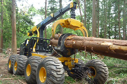 グランド架線集材システム